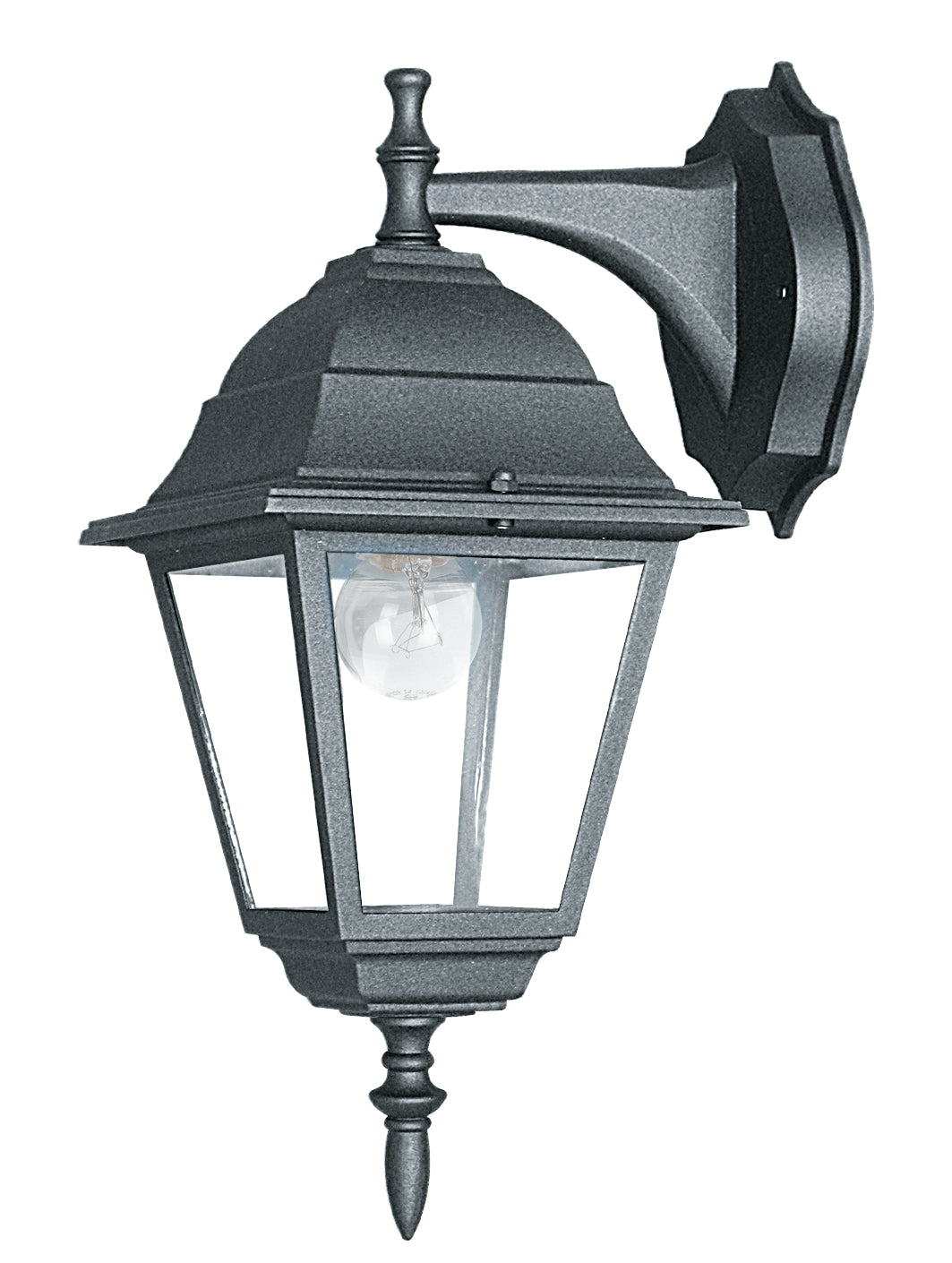 Lanterna rivolta in basso per esterno in alluminio antracite o bianco diffusore in vetro lampada 1XE27 non inclusa ROMA Lanterna rivolta in basso per esterno in alluminio antracite o bianco diffusore in vetro lampada 1XE27 non inclusa ROMA